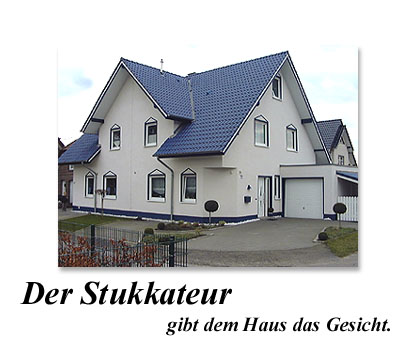 Der Stukkateur gibt dem Haus das Gesicht