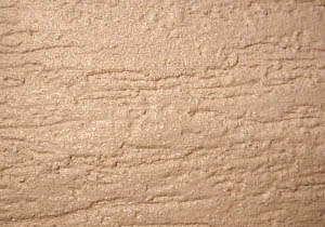 Münchener Rauputz in Richtung gerieben aufgetragen